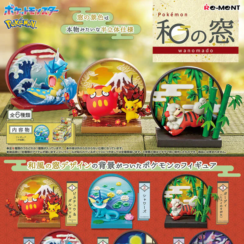 Pokemon Japanese-style window: Wanomado (1 Random Box) (Re-ment Blind Box) - Nix Guide To