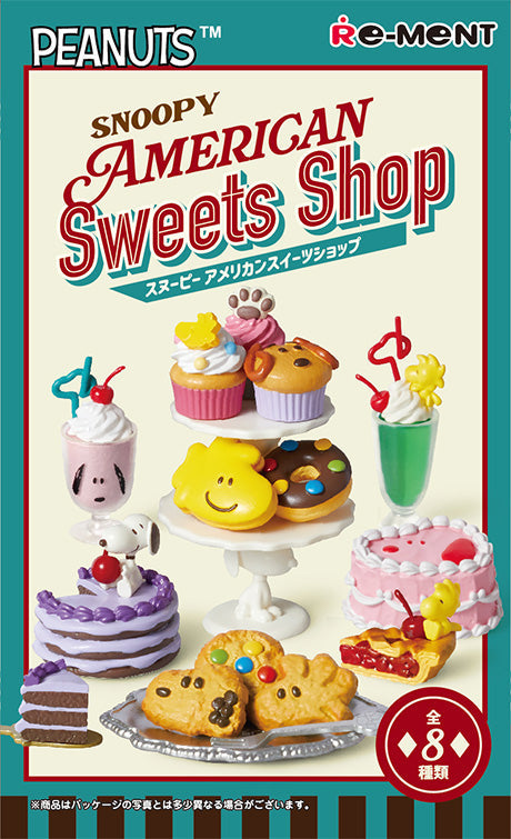 Snoopy American Sweets Shop (1 Random Box) (Re-ment Blind Box) - Nix Guide To