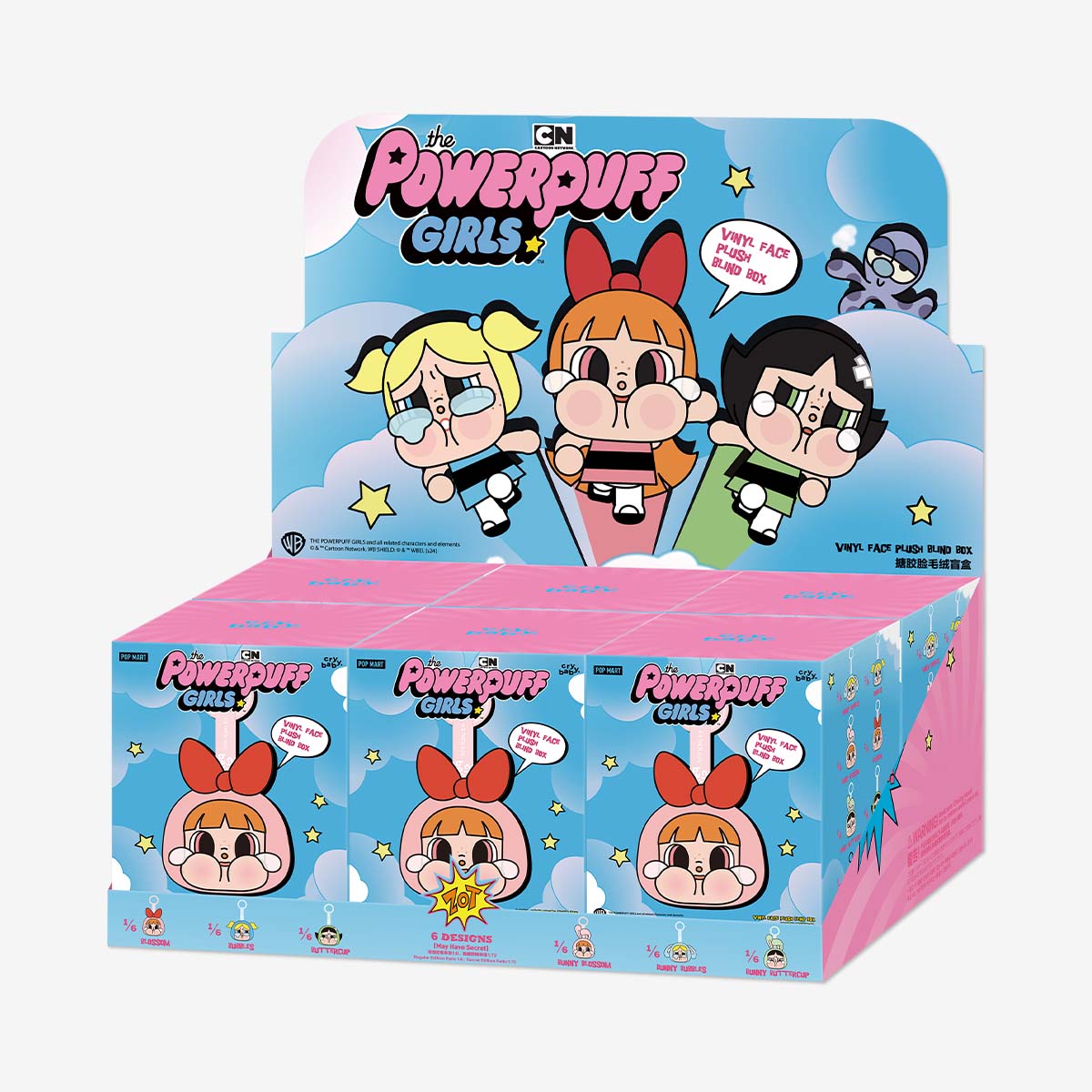 Pop Mart Cry Baby × Powerpuff Girls Vinyl Face Plush Blind Box (1 Random Box) - Nix Guide To