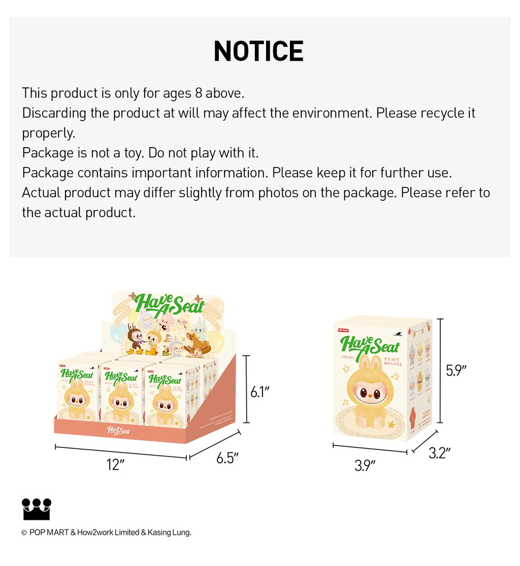 Labubu - The Monsters Have a Seat Vinyl Plush Blind Box (1 Random Box) - Nix Guide To