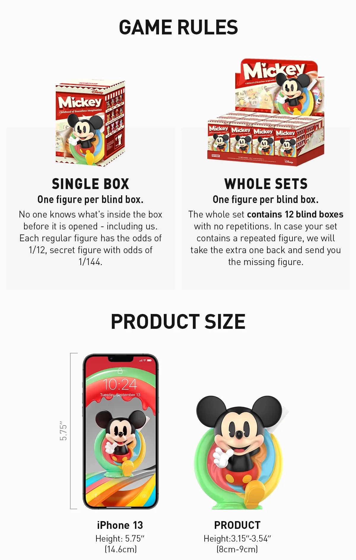 Pop Mart Disney - Mickey Childhood of Boundless Imagination Series Figures Blind Box (1 Random Box) - Nix Guide To