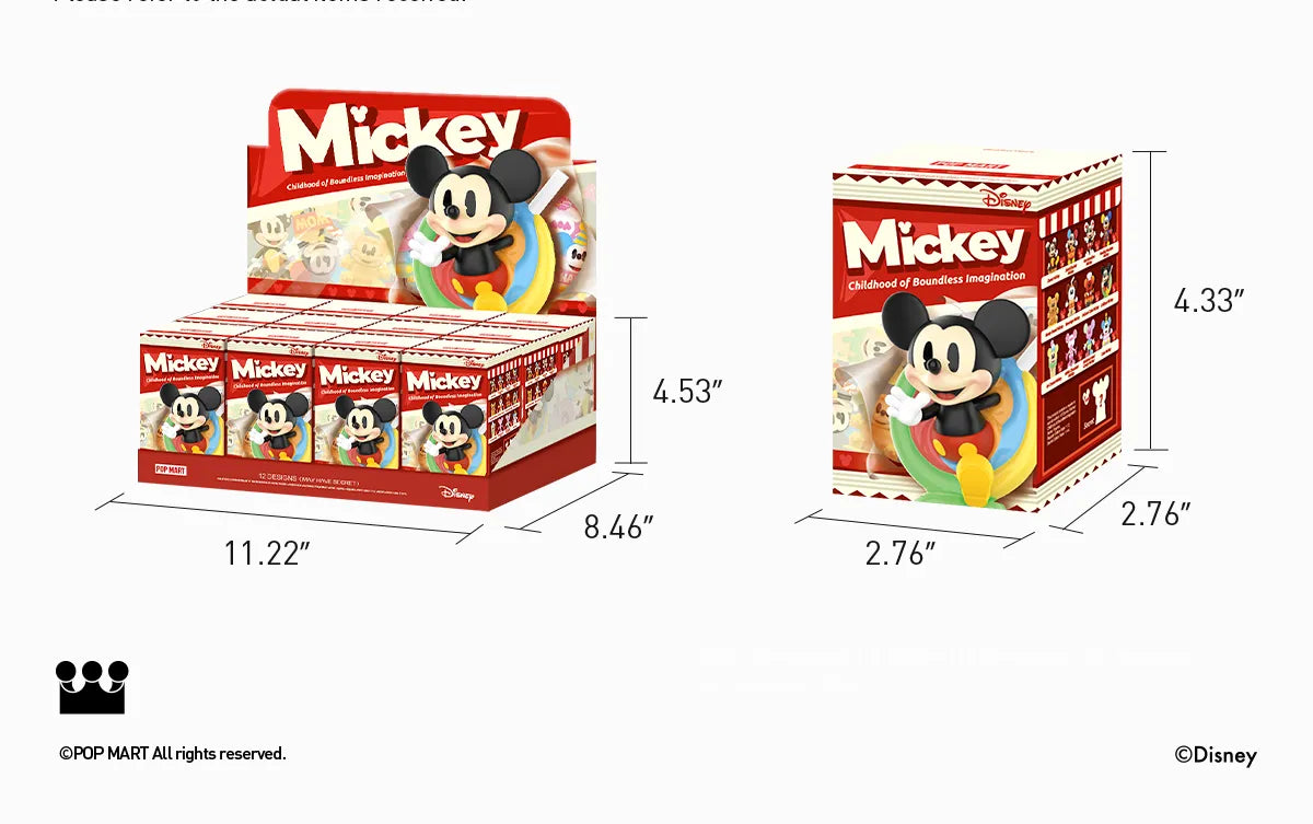 Pop Mart Disney - Mickey Childhood of Boundless Imagination Series Figures Blind Box (1 Random Box) - Nix Guide To
