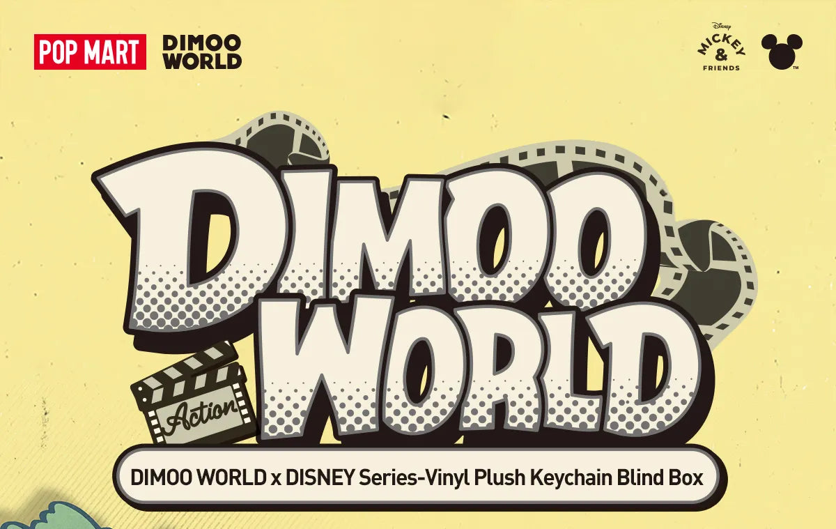 Pop Mart DIMOO WORLD × DISNEY Series-Vinyl Plush Keychain Blind Box(1 Random Box) - Nix Guide To