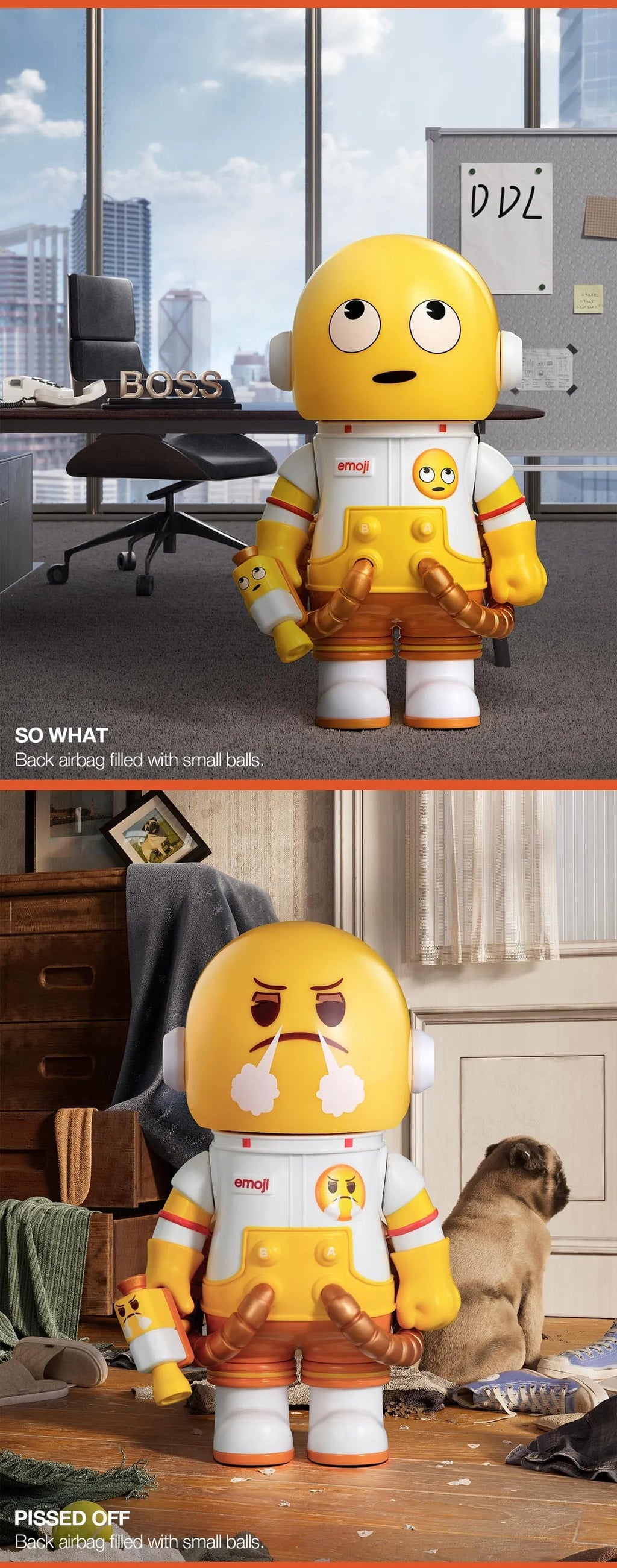 Pop Mart Mega Space Molly 100% x Emoji Series Blind Box (1 Random Box) - Nix Guide To