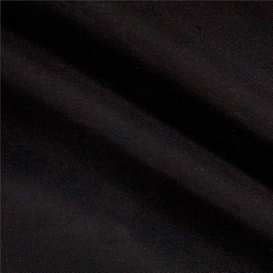 Black and White Twill Fabric: 65/35 Poly-Cotton Blend, 57" Wide - Nix Guide To