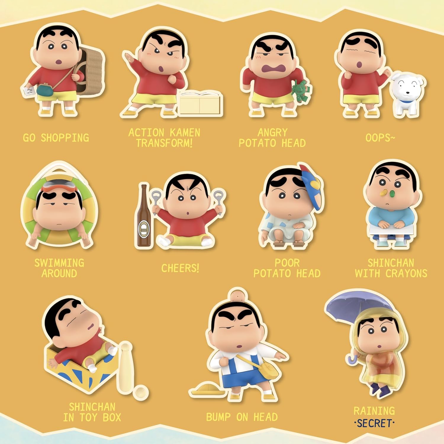 Crayon Shin-Chan Early Potato Head Series Blind Box (1 Random Box) - Nix Guide To