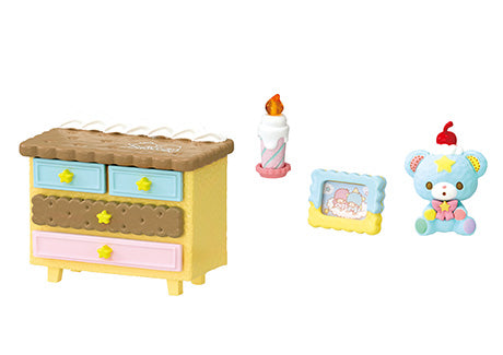 Sanrio: LittleTwinStars PASTEL SWEETS ROOM (1 Random Box) (Re-ment Blind Box) - Nix Guide To