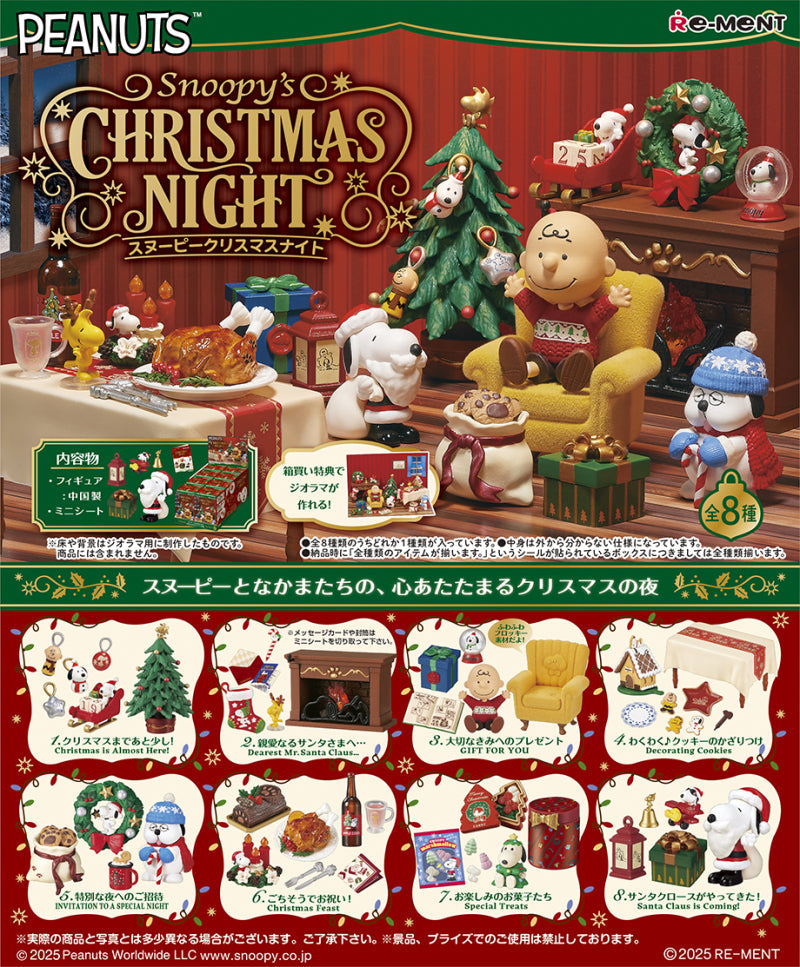 Snoopy's Christmas Night (1 Random Box) (Re-ment Blind Box) - Nix Guide To