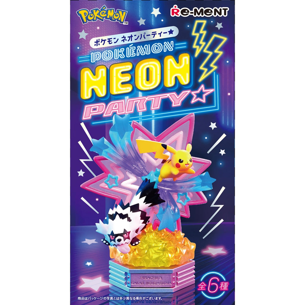 Pokemon Neon Party (1 Random Box) (Re-ment Blind Box) - Nix Guide To