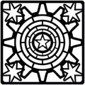 Creative Expressions Steampunk Stars 6x6 Stencil - Nix Guide To