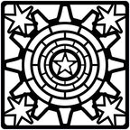 Creative Expressions Steampunk Stars 6x6 Stencil - Nix Guide To