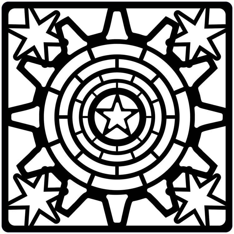 Creative Expressions Steampunk Stars 6x6 Stencil - Nix Guide To