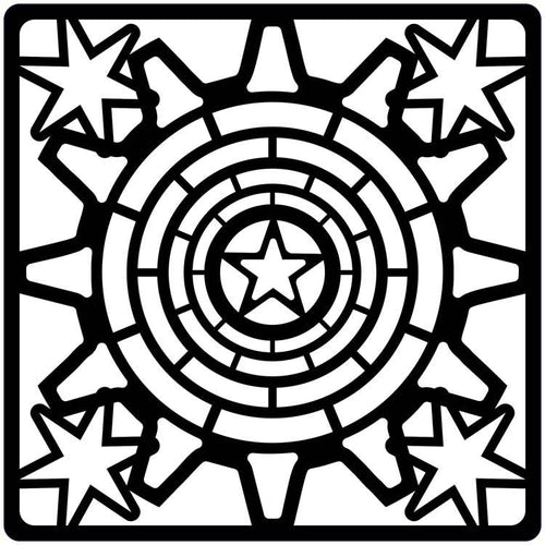 Creative Expressions Steampunk Stars 6x6 Stencil - Nix Guide To