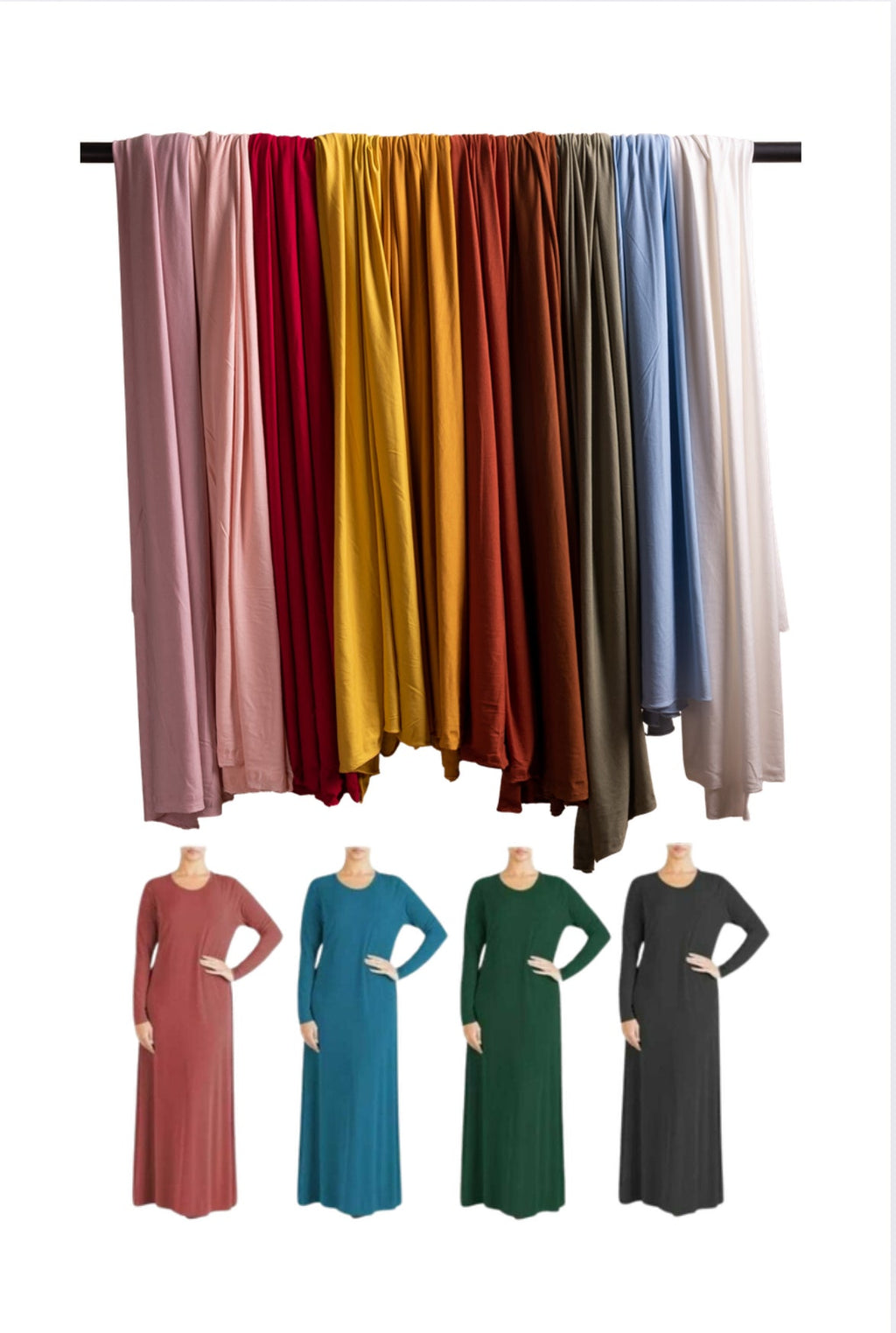 Flowy Bamboo Modal Stretch Jersey Knit | 60" Wide, 215 GSM - Nix Guide To