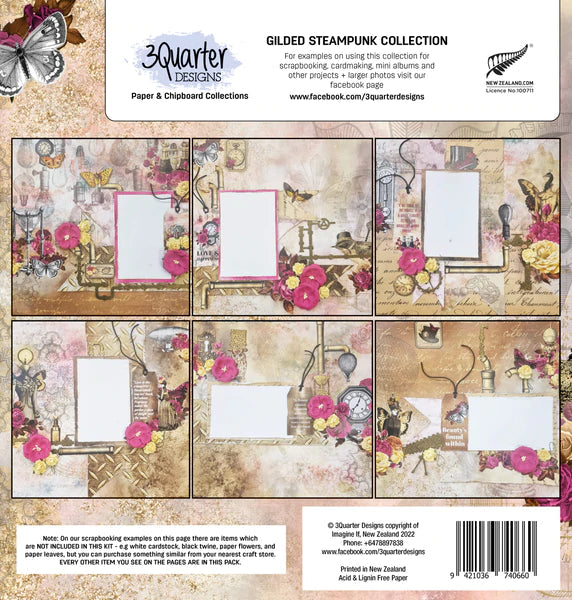 3Quarter Designs - Scrapbook Collection - Gilded Steampunk - Nix Guide To