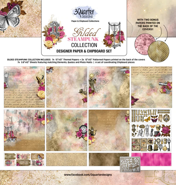 3Quarter Designs - Scrapbook Collection - Gilded Steampunk - Nix Guide To