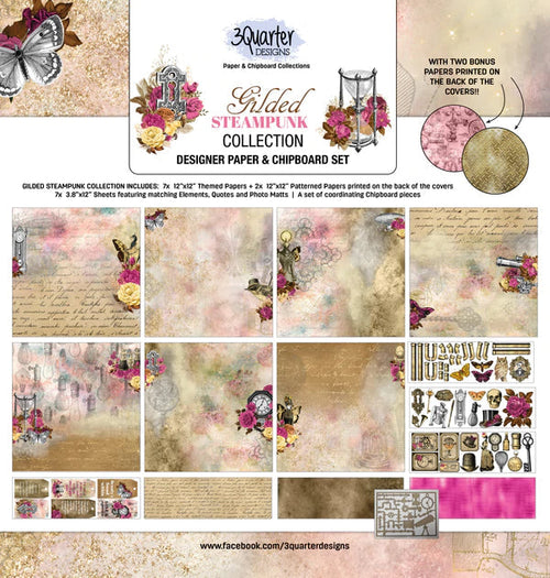 3Quarter Designs - Scrapbook Collection - Gilded Steampunk - Nix Guide To