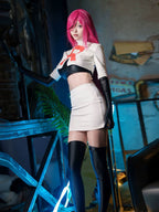 Anime Team Rocket Spandex Leather Cosplay Costume Set with Gloves and Skirt - Nix Guide To