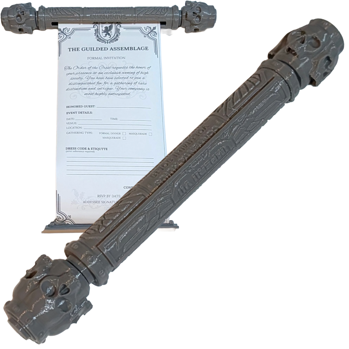 The Chronicle Carrier v2 // Modular Retractable Scroll Case with Interchangeable Parts