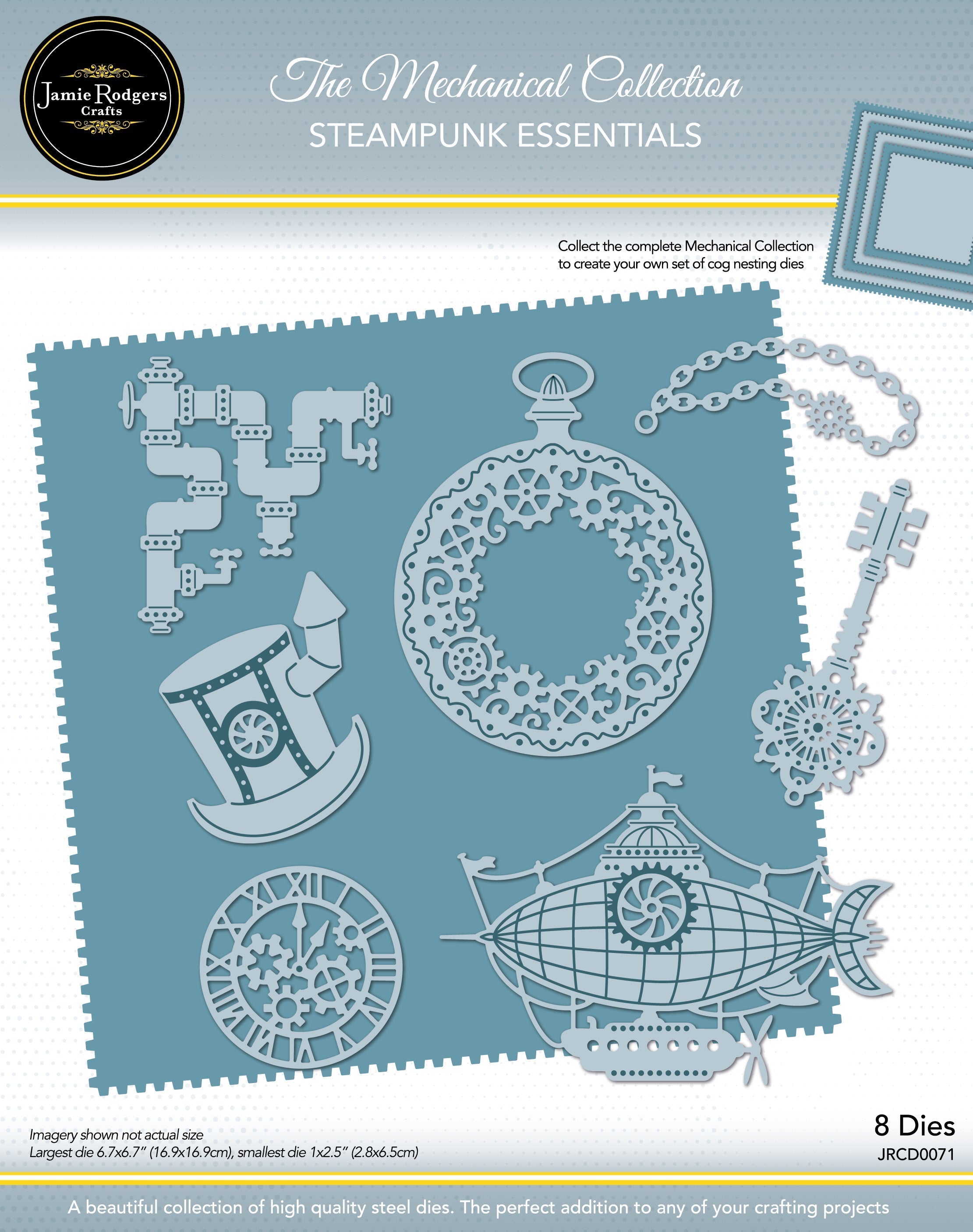 Jamie Rodgers Crafts - Steampunk Essentials Die Set - Nix Guide To