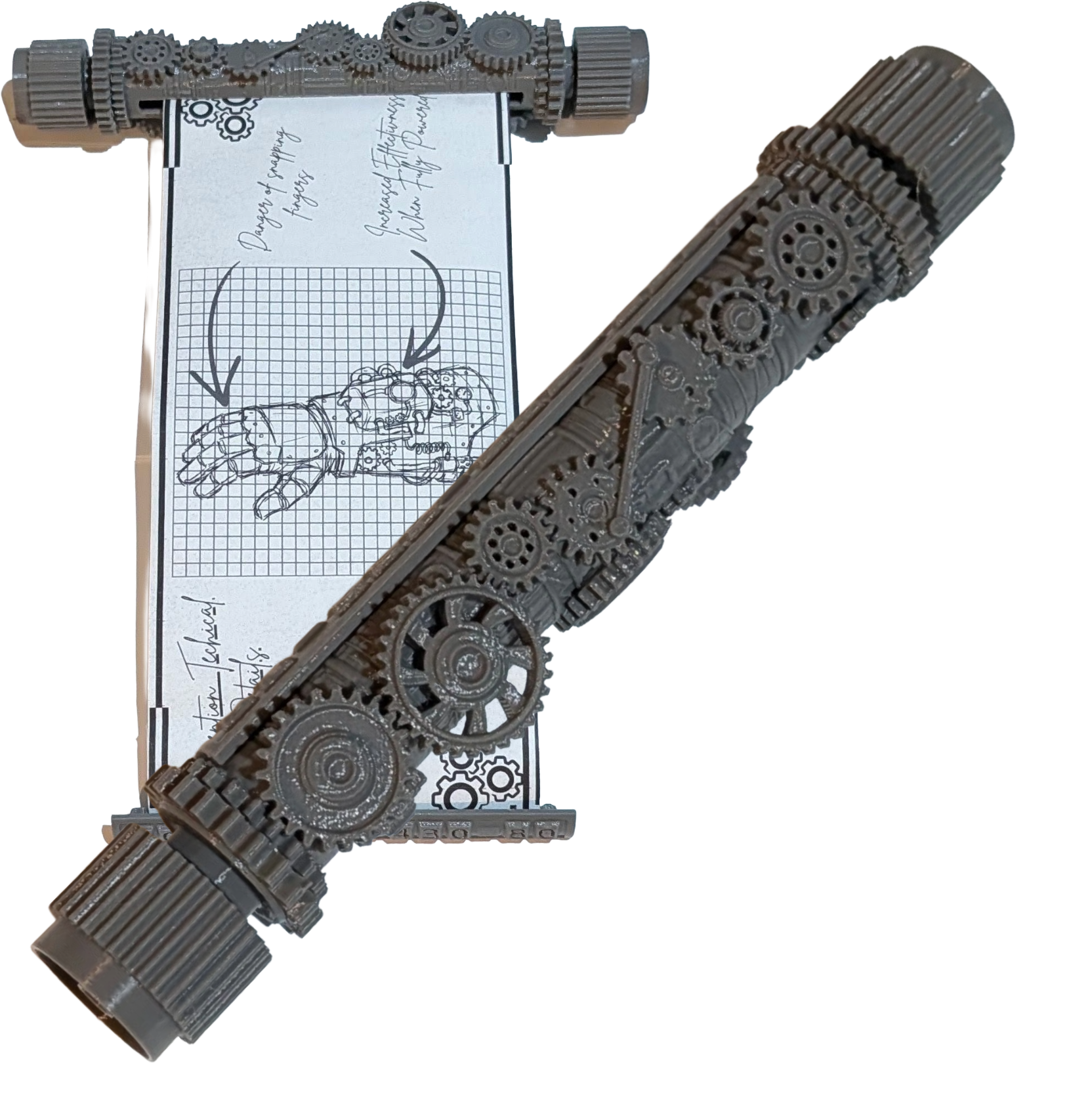 The Chronicle Carrier v2 // Modular Retractable Scroll Case with Interchangeable Parts