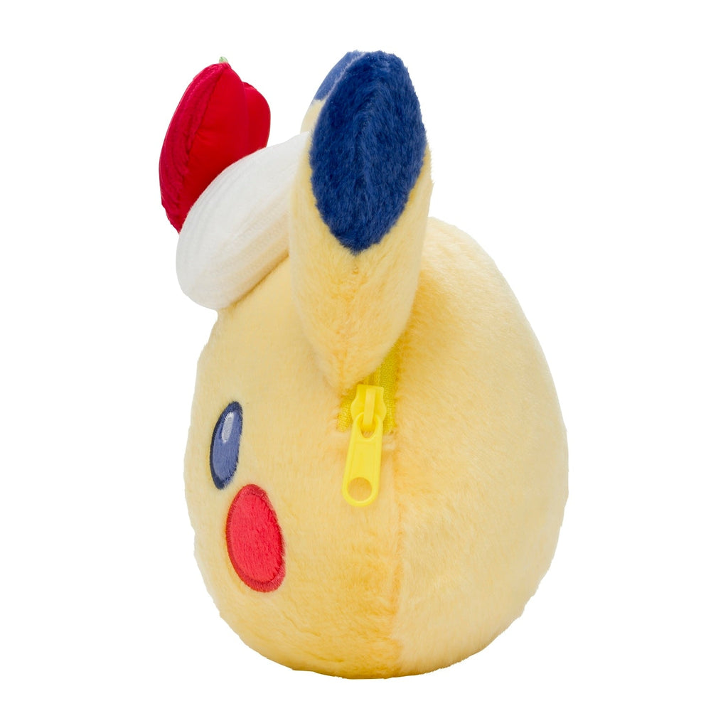 Pokemon Center Pikachu Cream and Cherry Face Pouch (Pokémon Center Japan)