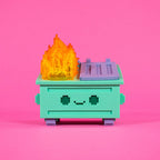 8-Bit Dumpster Fire Vinyl Figure by 100% Soft - Nix Guide To