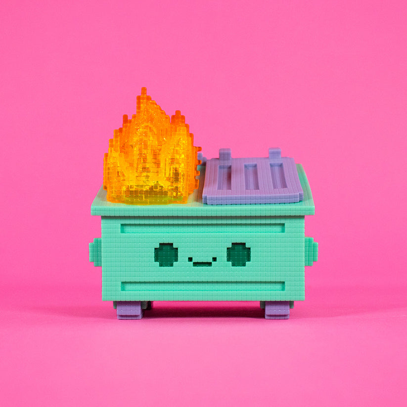 8-Bit Dumpster Fire Vinyl Figure by 100% Soft - Nix Guide To