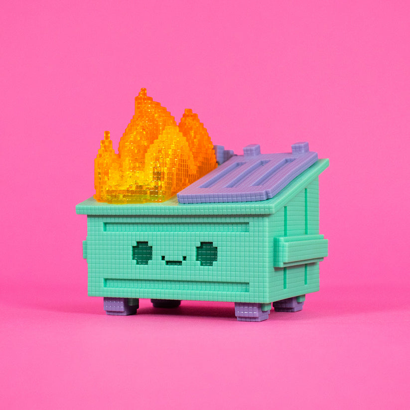 8-Bit Dumpster Fire Vinyl Figure by 100% Soft - Nix Guide To