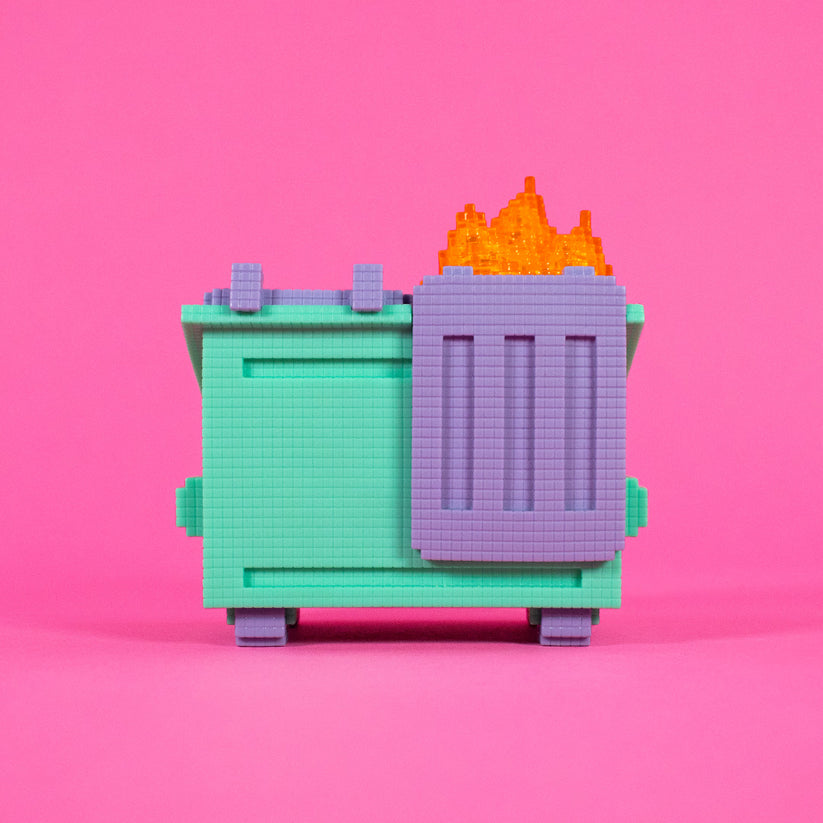 8-Bit Dumpster Fire Vinyl Figure by 100% Soft - Nix Guide To