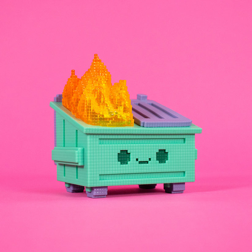 8-Bit Dumpster Fire Vinyl Figure by 100% Soft - Nix Guide To