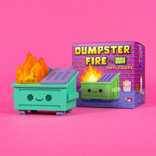 8-Bit Dumpster Fire Vinyl Figure by 100% Soft - Nix Guide To