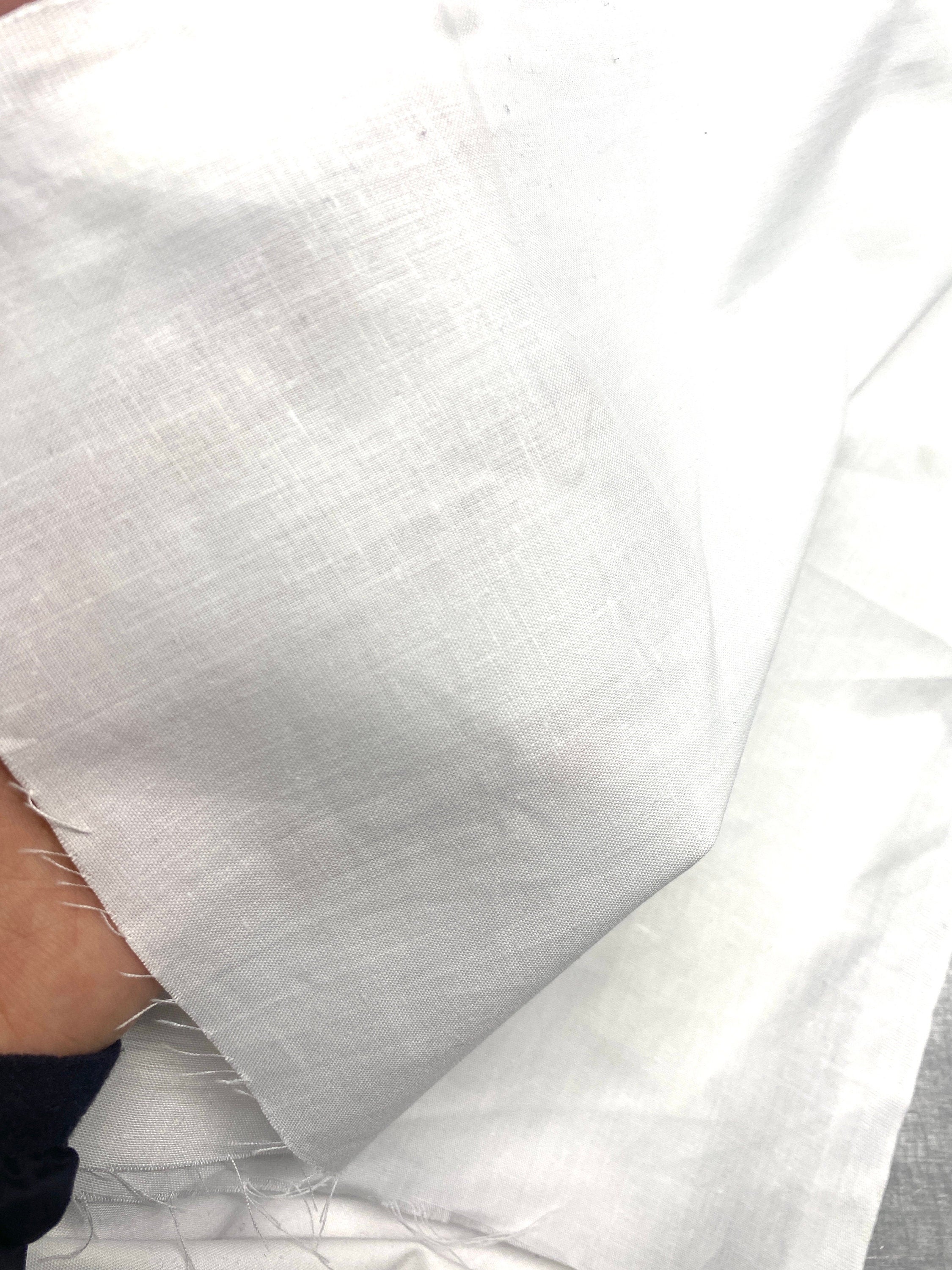 Extra-Wide 110-Inch Cotton Fabric: White & Beige Drapery, Bedding, Crafts - Oeko Tex Certified - Nix Guide To
