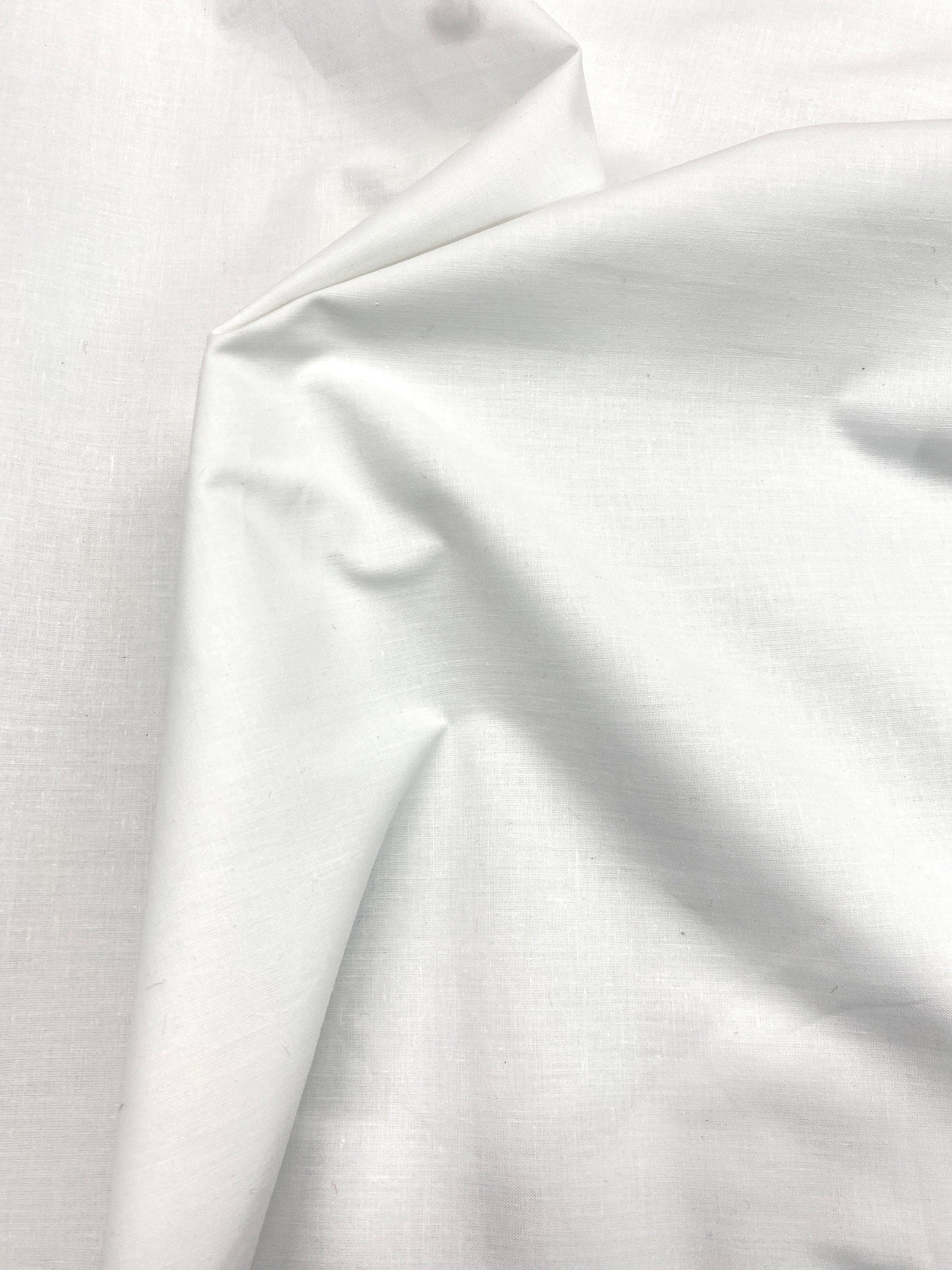 Extra-Wide 110-Inch Cotton Fabric: White & Beige Drapery, Bedding, Crafts - Oeko Tex Certified - Nix Guide To