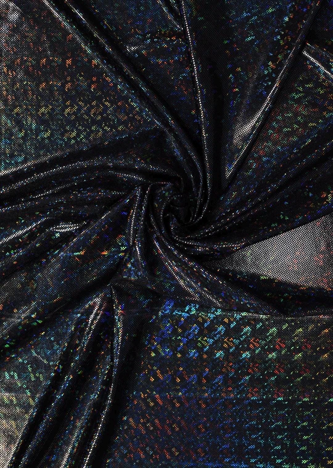 Holographic Shatter Glass Spandex Fabric - 60" Wide - Dance, Swim, Costume - Nix Guide To