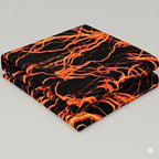 Fire Lava Print Nylon Spandex Fabric: 4-Way Stretch Activewear - Nix Guide To