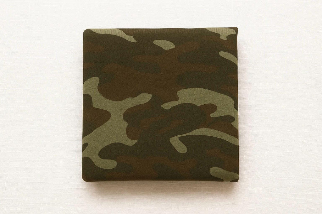 Bamboo Cotton French Terry Knit Fabric: Camo Print - By The Metre - Nix Guide To