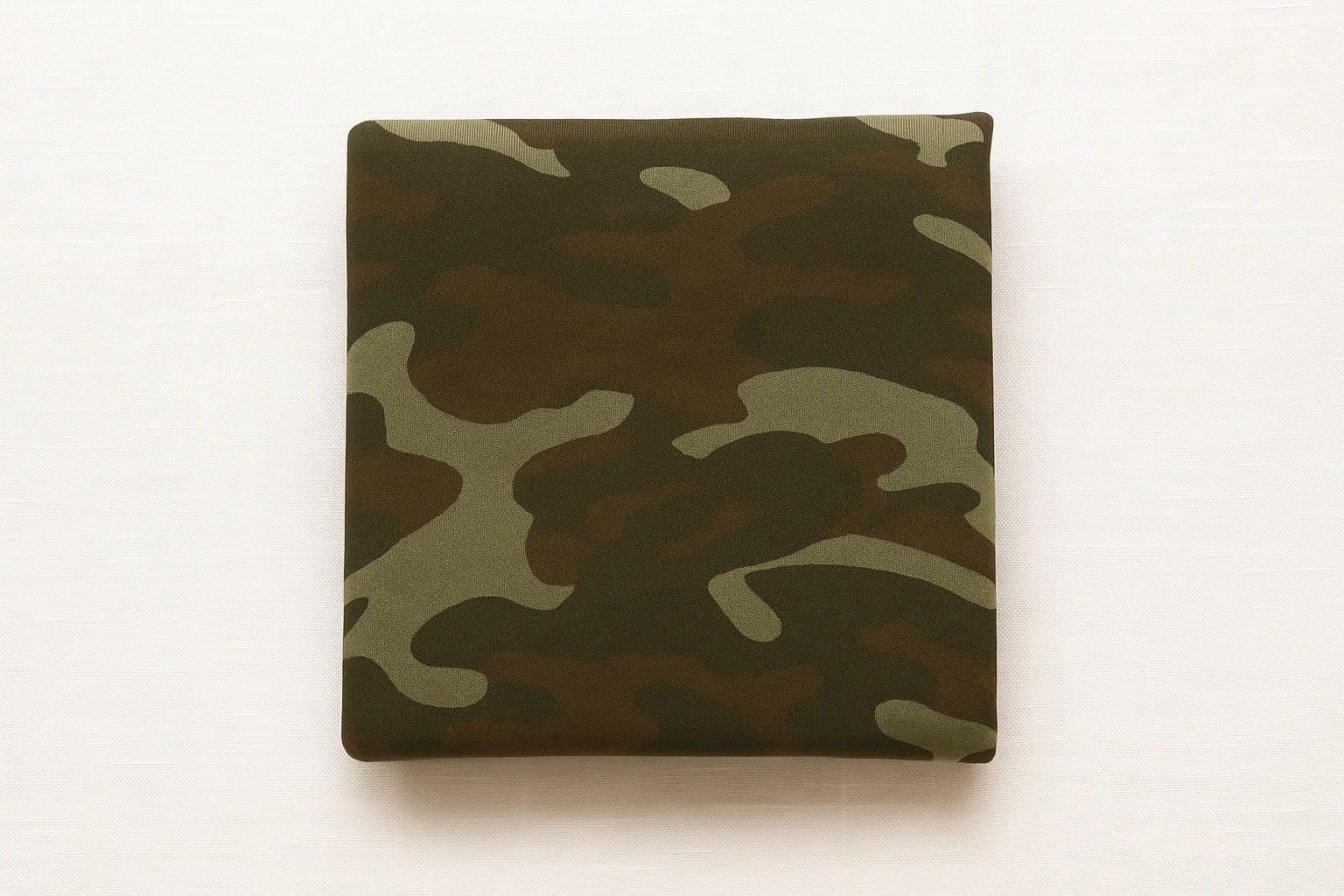 Bamboo Cotton French Terry Knit Fabric: Camo Print - By The Metre - Nix Guide To