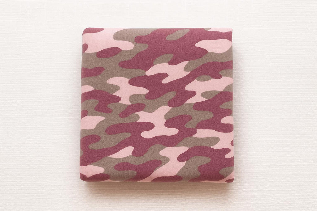Bamboo Cotton French Terry Knit Fabric: Camo Print - By The Metre - Nix Guide To