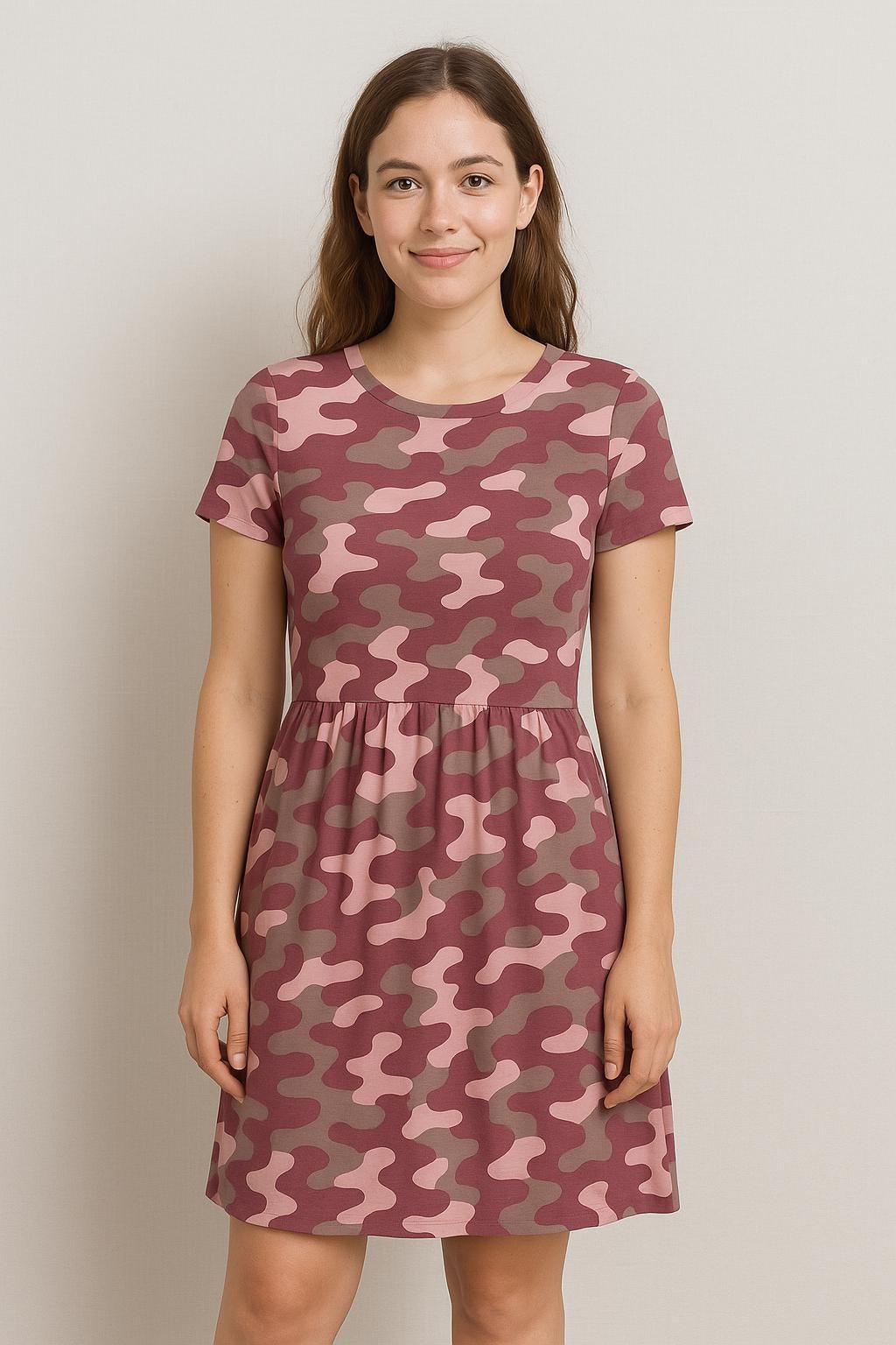 Bamboo Cotton French Terry Knit Fabric: Camo Print - By The Metre - Nix Guide To