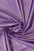 Foil Snake Print Spandex Fabric: Purple, Pink & Turquoise Metallic 4-Way Stretch - Nix Guide To