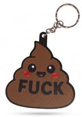 3D Printed Kawaii Poop "F*ck" Novelty Keychain | Humorous Gag Gift - Nix Guide To